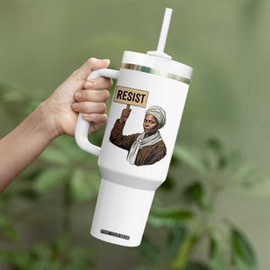Funny Harriet Tubman Says Resist Tumbler With Handle Black Pride Inspiration Gift TS12 Print Your Wear