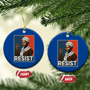 Funny Harriet Tubman Says Resist Ceramic Ornament Strong Black Woman Leader TS12 1pc Blue Print Your Wear