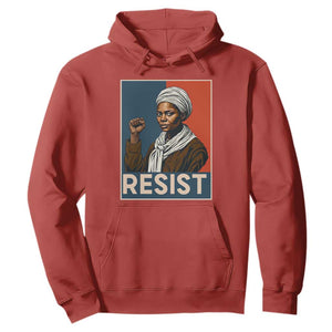 Funny Harriet Tubman Says Resist Hoodie Strong Black Woman Leader TS12 Red Print Your Wear
