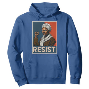 Funny Harriet Tubman Says Resist Hoodie Strong Black Woman Leader TS12 Royal Blue Print Your Wear