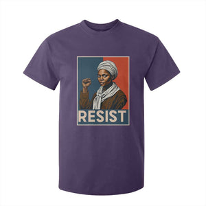 Funny Harriet Tubman Says Resist T Shirt For Kid Strong Black Woman Leader TS12 Purple Print Your Wear