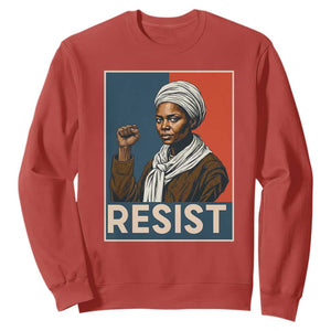 Funny Harriet Tubman Says Resist Sweatshirt Strong Black Woman Leader TS12 Red Print Your Wear
