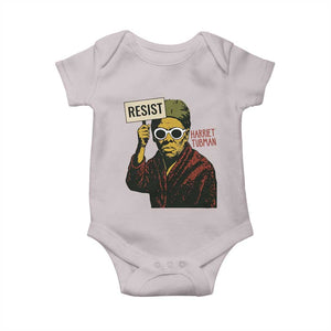 Funny Harriet Tubman Says Resist Baby Onesie Female Empowerment History Gift TS12 Ice Gray Print Your Wear