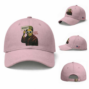 Funny Harriet Tubman Says Resist Baseball Cap Female Empowerment History Gift TS12 Baseball Cap Universal Fit Light Pink Print Your Wear