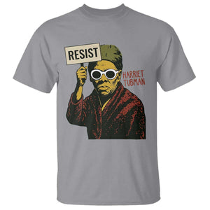 Funny Harriet Tubman Says Resist T Shirt Female Empowerment History Gift TS12 Sport Gray Print Your Wear