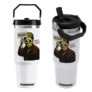 Funny Harriet Tubman Says Resist Flip Straw Tumbler Female Empowerment History Gift TS12 One Size: 30 oz White Print Your Wear