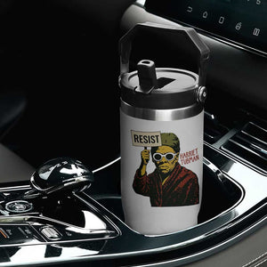 Funny Harriet Tubman Says Resist Flip Straw Tumbler Female Empowerment History Gift TS12 Print Your Wear