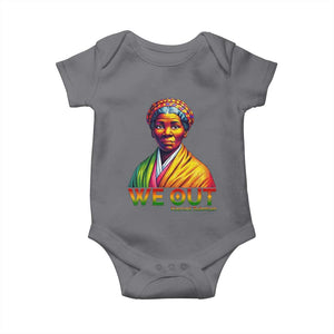 Harriet Tubman We Out Baby Onesie Female Empowerment History Gift TS12 Charcoal Print Your Wear
