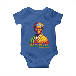 Harriet Tubman We Out Baby Onesie Female Empowerment History Gift TS12 Royal Blue Print Your Wear