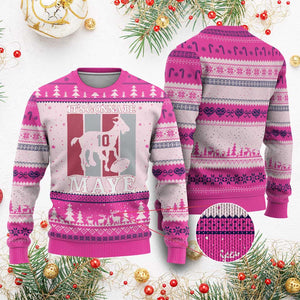 It Is Gonna Be Maye Ugly Christmas Sweater Football Lover Gift For NE Fan TS12 Hot Pink Print Your Wear