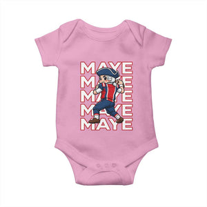 Funny NE Football Fan Gift Baby Onesie Maye Lover TS12 Light Pink Print Your Wear