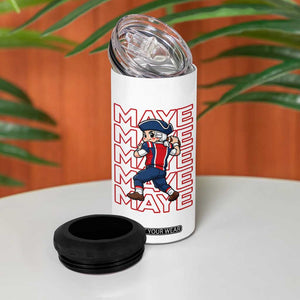 Funny NE Football Fan Gift 4 in 1 Can Cooler Tumbler Maye Lover TS12 Print Your Wear
