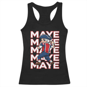 Funny NE Football Fan Gift Racerback Tank Top Maye Lover TS12 Black Print Your Wear