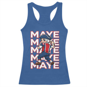 Funny NE Football Fan Gift Racerback Tank Top Maye Lover TS12 Royal Blue Print Your Wear