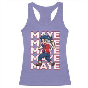 Funny NE Football Fan Gift Racerback Tank Top Maye Lover TS12 Violet Print Your Wear