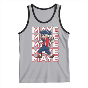 Funny NE Football Fan Gift Tank Top Maye Lover TS12 Athletic Heather Black Print Your Wear