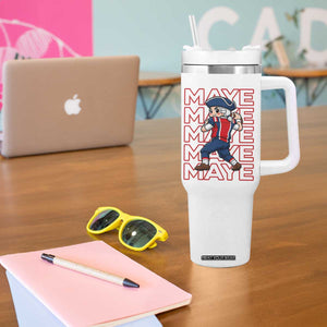 Funny NE Football Fan Gift Tumbler With Handle Maye Lover TS12 Print Your Wear