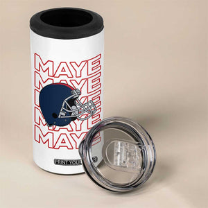 Maye Lover 4 in 1 Can Cooler Tumbler NE Quarterback Fan Gift TS12 Print Your Wear