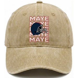 Maye Lover Washed Cotton Baseball Cap NE Quarterback Fan Gift TS12 Print Your Wear