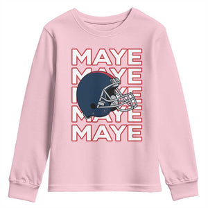 Maye Lover Youth Sweatshirt NE Quarterback Fan Gift TS12 Light Pink Print Your Wear