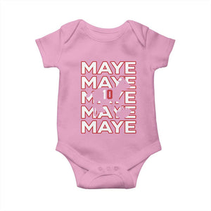 The GOAT Maye Baby Onesie NE Quarterback Fan Gift TS12 Light Pink Print Your Wear