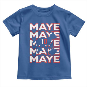 The GOAT Maye Toddler T Shirt NE Quarterback Fan Gift TS12 Royal Blue Print Your Wear
