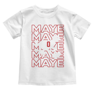 The GOAT Maye Toddler T Shirt NE Quarterback Fan Gift TS12 White Print Your Wear
