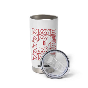 The GOAT Maye Tumbler Cup NE Quarterback Fan Gift TS12 Print Your Wear