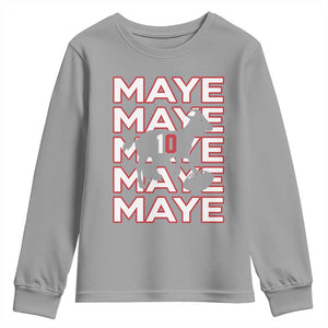 The GOAT Maye Youth Sweatshirt NE Quarterback Fan Gift TS12 Sport Gray Print Your Wear