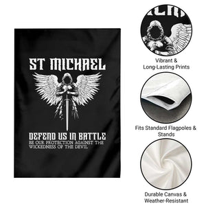 Saint Michael Defend Us In Battle Garden Flag Christian Faith Gift TS12 Print Your Wear