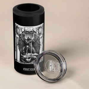 Saint Michael The Archangel Defeating Satan 4 in 1 Can Cooler Tumbler Christian Faith Gift TS12 Print Your Wear