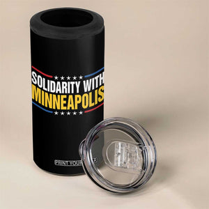 Solidarity With Minneapolis 4 in 1 Can Cooler Tumbler Minnesota Community Support Gift TS12 Print Your Wear