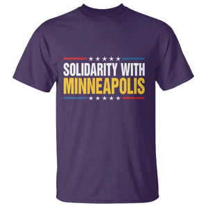 Solidarity With Minneapolis T Shirt Minnesota Community Support Gift TS12 Purple Print Your Wear
