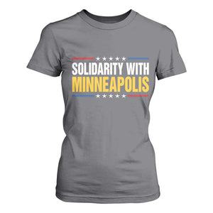 Solidarity With Minneapolis T Shirt For Women Minnesota Community Support Gift TS12 Charcoal Print Your Wear