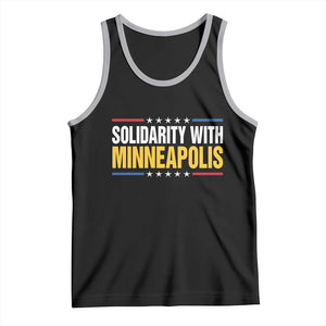 Solidarity With Minneapolis Tank Top Minnesota Community Support Gift TS12 Black Athletic Heather Print Your Wear