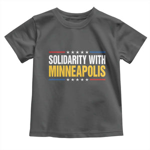 Solidarity With Minneapolis Toddler T Shirt Minnesota Community Support Gift TS12 Dark Heather Print Your Wear