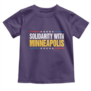 Solidarity With Minneapolis Toddler T Shirt Minnesota Community Support Gift TS12 Purple Print Your Wear