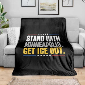 Stand With Minneapolis Throw Blanket Minnesota Community Support Gift TS12 Print Your Wear