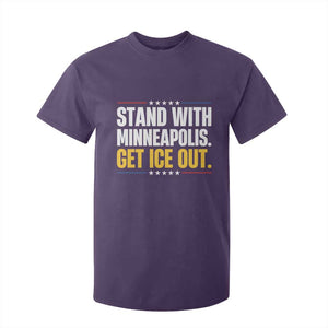 Stand With Minneapolis T Shirt For Kid Minnesota Community Support Gift TS12 Purple Print Your Wear