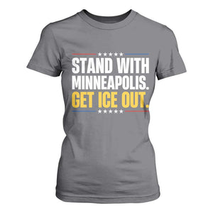 Stand With Minneapolis T Shirt For Women Minnesota Community Support Gift TS12 Charcoal Print Your Wear