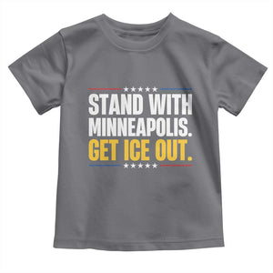 Stand With Minneapolis Toddler T Shirt Minnesota Community Support Gift TS12 Charcoal Print Your Wear