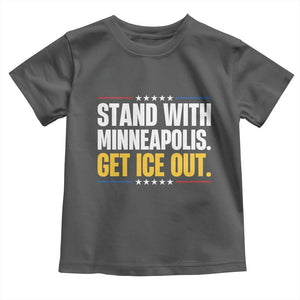 Stand With Minneapolis Toddler T Shirt Minnesota Community Support Gift TS12 Dark Heather Print Your Wear
