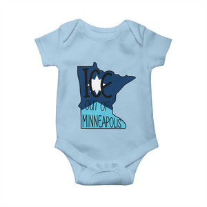 Ice Out Of Minneapolis Baby Onesie Minnesota Community Support Gift TS12 Light Blue Print Your Wear