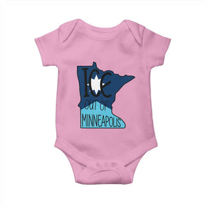 Ice Out Of Minneapolis Baby Onesie Minnesota Community Support Gift TS12 Light Pink Print Your Wear