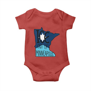 Ice Out Of Minneapolis Baby Onesie Minnesota Community Support Gift TS12 Red Print Your Wear