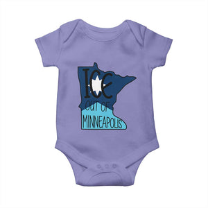 Ice Out Of Minneapolis Baby Onesie Minnesota Community Support Gift TS12 Violet Print Your Wear