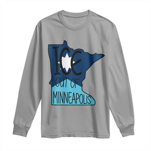 Ice Out Of Minneapolis Long Sleeve Shirt Minnesota Community Support Gift TS12 Sport Gray Print Your Wear