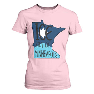 Ice Out Of Minneapolis T Shirt For Women Minnesota Community Support Gift TS12 Light Pink Print Your Wear