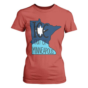 Ice Out Of Minneapolis T Shirt For Women Minnesota Community Support Gift TS12 Red Print Your Wear