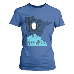 Ice Out Of Minneapolis T Shirt For Women Minnesota Community Support Gift TS12 Royal Blue Print Your Wear